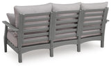 Lone View Bay Gray Outdoor Sofa with Cushion