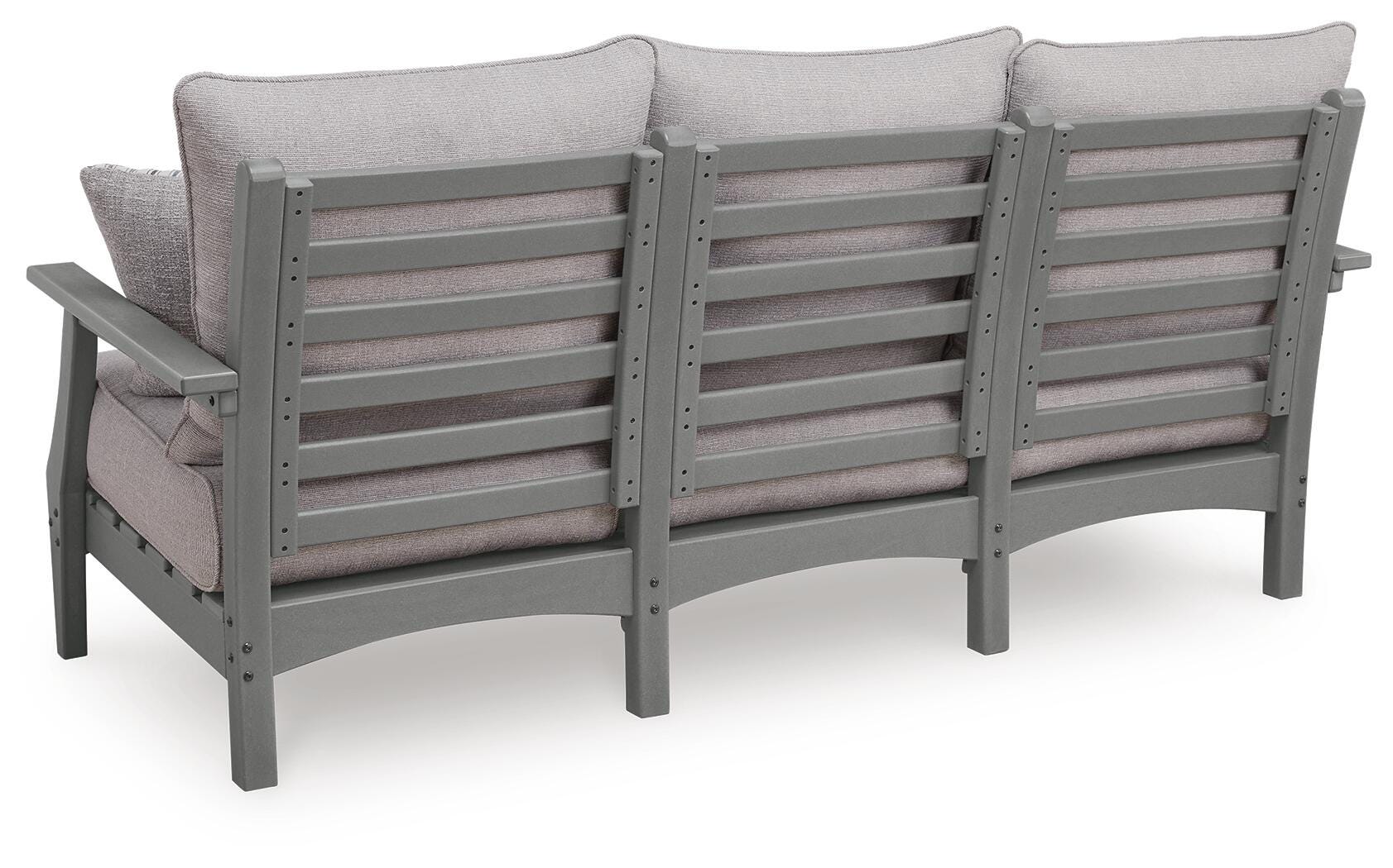 Lone View Bay Gray Outdoor Sofa with Cushion