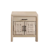 Palm Light Natural Wood Nightstand - Ornate Home