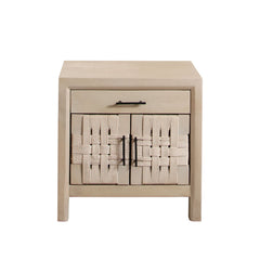Palm Light Natural Wood Nightstand - Ornate Home
