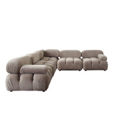 Paloma Mink Tan Velvet 3-Pc Sofa - Ornate Home