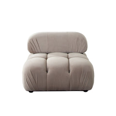 Paloma Mink Tan Velvet 3-Pc Sofa - Ornate Home