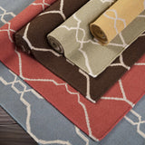 Partington Brown Wool Carpet Area Rug - Clearance