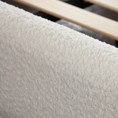 Path White Shearling Bed - Ornate Home