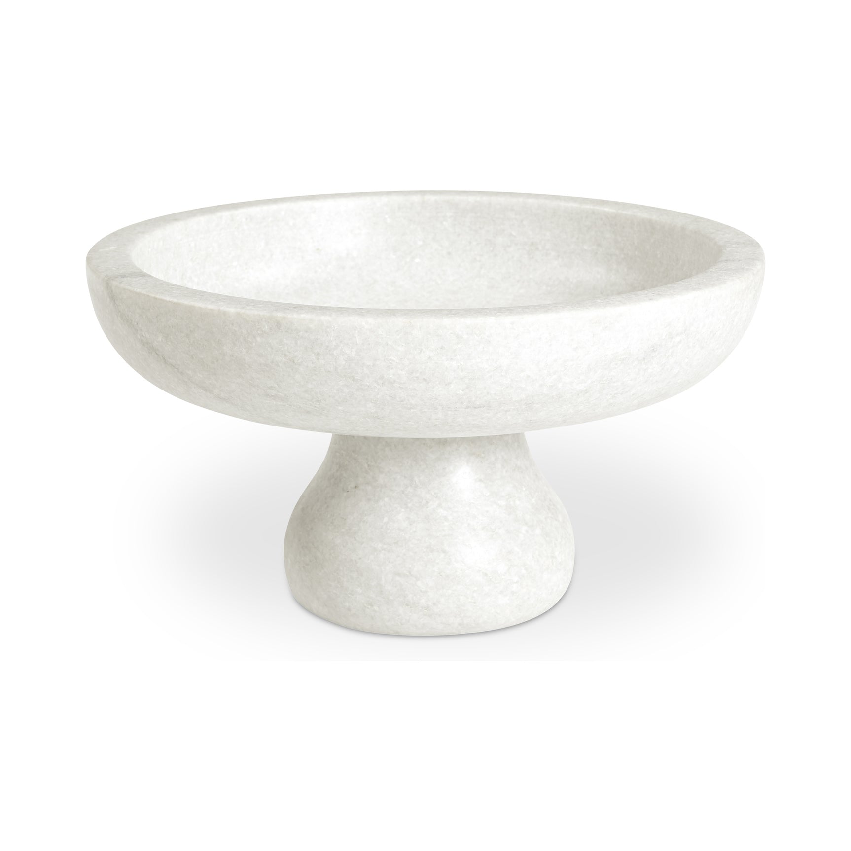 Palermo White Marble Pedestal Bowl
