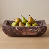 Piero Deep Red Marble Basin