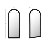Hughes Grey Iron Floor Mirror