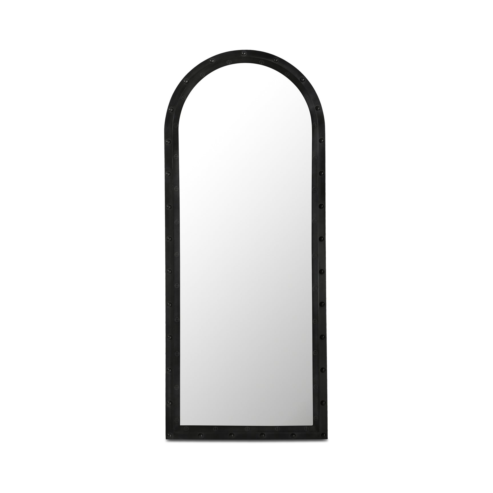 Hughes Grey Iron Floor Mirror