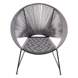 Pablo Black/Grey Accent Chairs (Set of 2) - Ornate Home