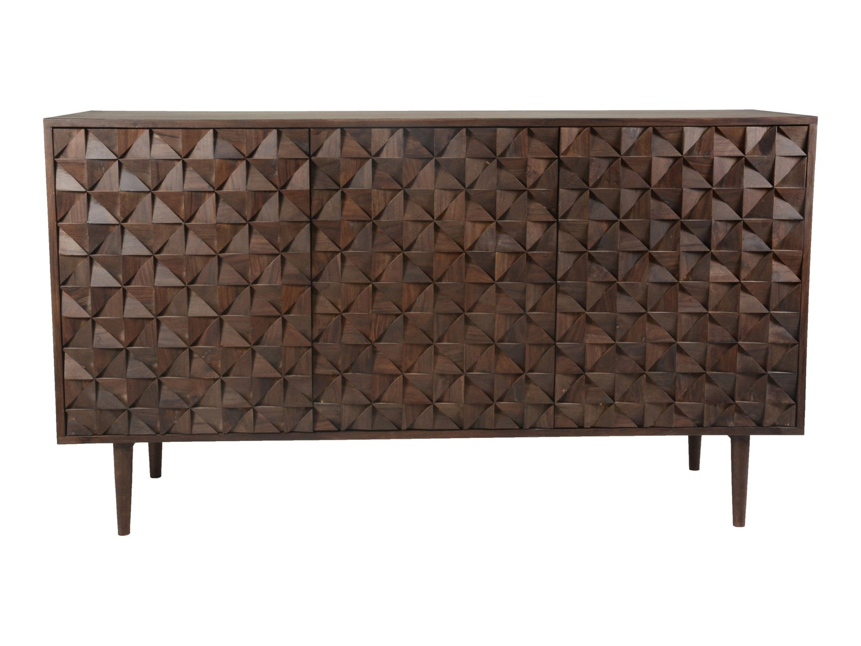 Pablo Dark Brown 3 Door Sideboard - Ornate Home