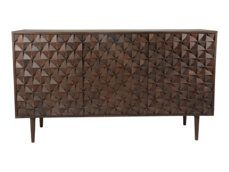 Pablo Dark Brown 3 Door Sideboard - Ornate Home