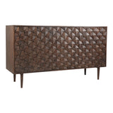 Pablo Dark Brown 3 Door Sideboard - Ornate Home
