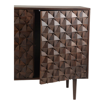 Pablo Dark Brown 3 Door Sideboard - Ornate Home