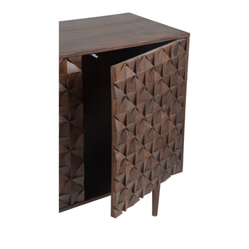 Pablo Dark Brown 3 Door Sideboard - Ornate Home