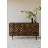 Pablo Dark Brown 3 Door Sideboard - Ornate Home