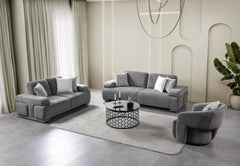 Pablo Gray Loveseat - Ornate Home
