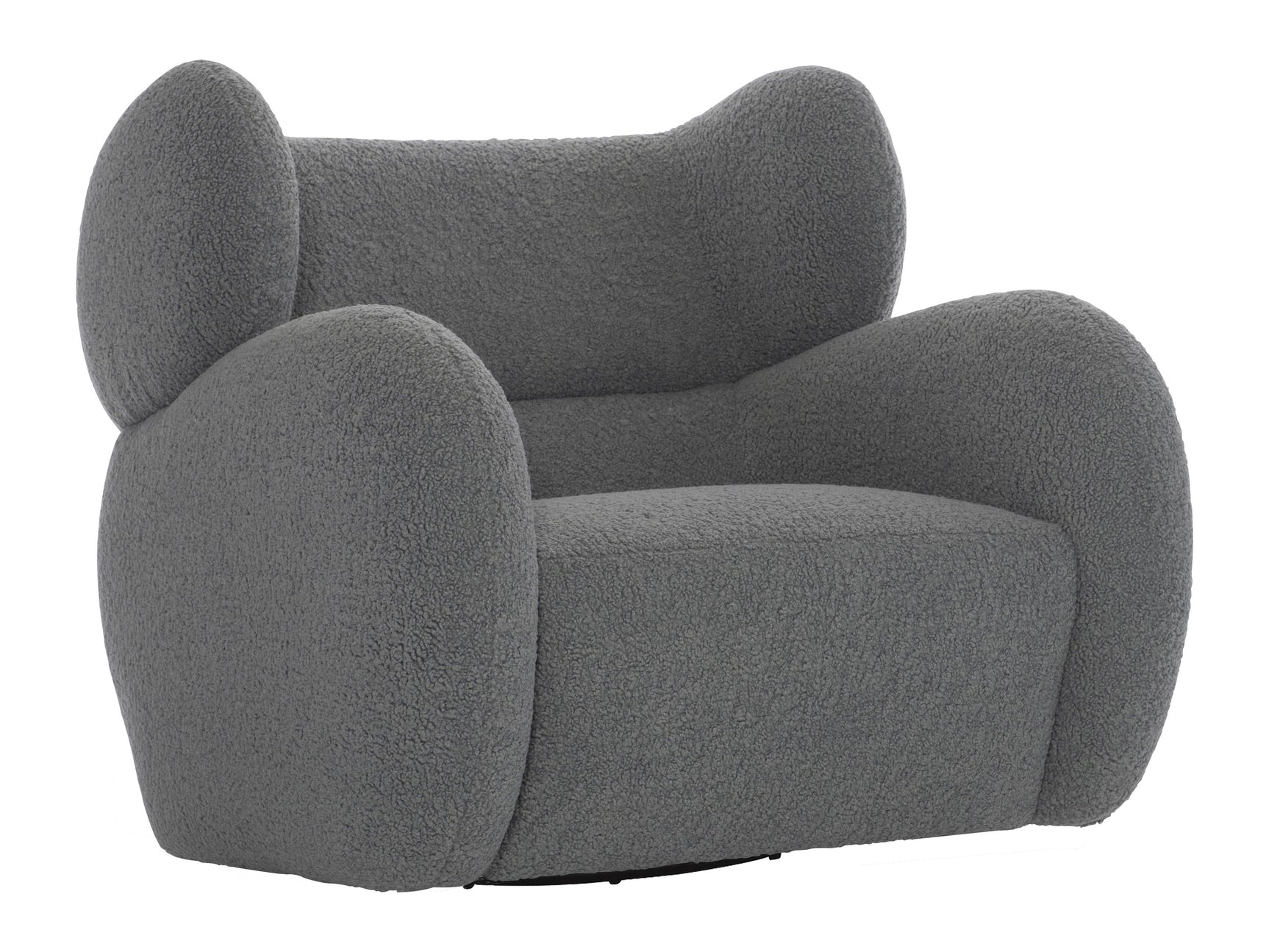 Pablo Grey Fabric Swivel Chair - Ornate Home