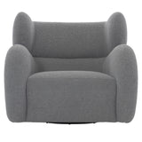 Pablo Grey Fabric Swivel Chair - Ornate Home
