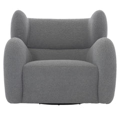 Pablo Grey Fabric Swivel Chair - Ornate Home