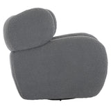 Pablo Grey Fabric Swivel Chair - Ornate Home