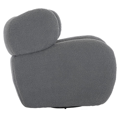 Pablo Grey Fabric Swivel Chair - Ornate Home