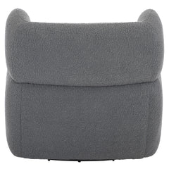 Pablo Grey Fabric Swivel Chair - Ornate Home