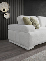Pablo White Loveseat - Ornate Home
