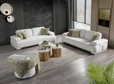 Pablo White Loveseat - Ornate Home