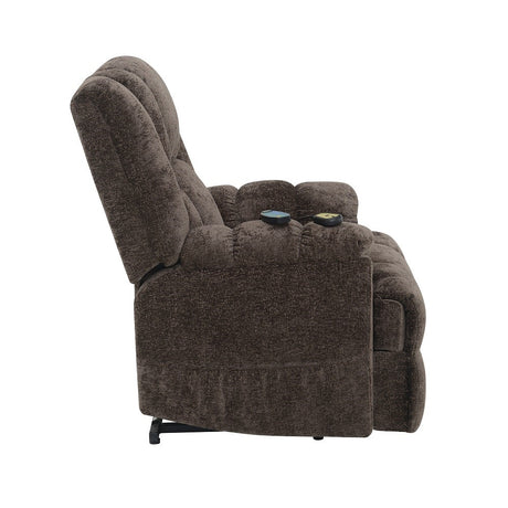 Pacay Brown Chenille Power Recliner - Ornate Home