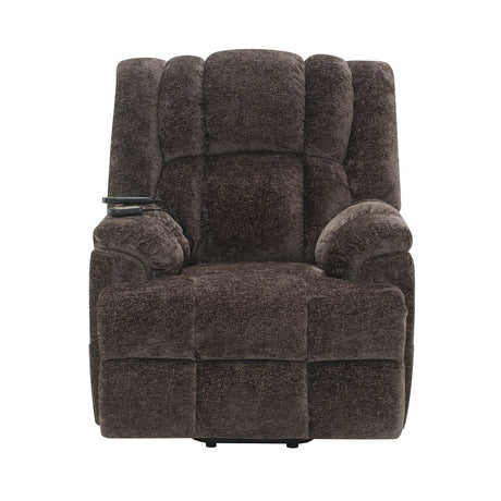 Pacay Brown Chenille Power Recliner - Ornate Home