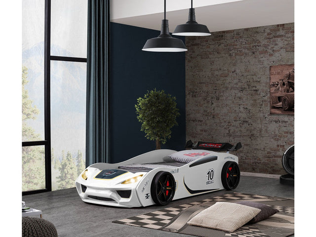 Pacefinder White Car Bed - Ornate Home