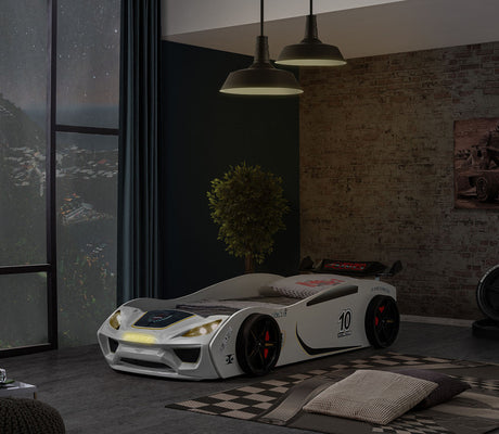 Pacefinder White Car Bed - Ornate Home