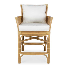 Pacific Brown/White Rattan Counter Stool - Ornate Home