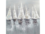 Pacific Sails Blue/White Canvas