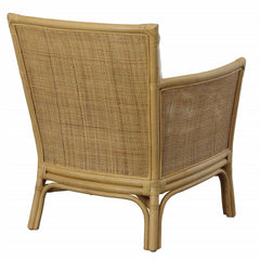 Pacific White/Woodtone Rattan Armchair - Ornate Home