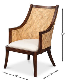 Pacora Brown Lounge Chair - Ornate Home