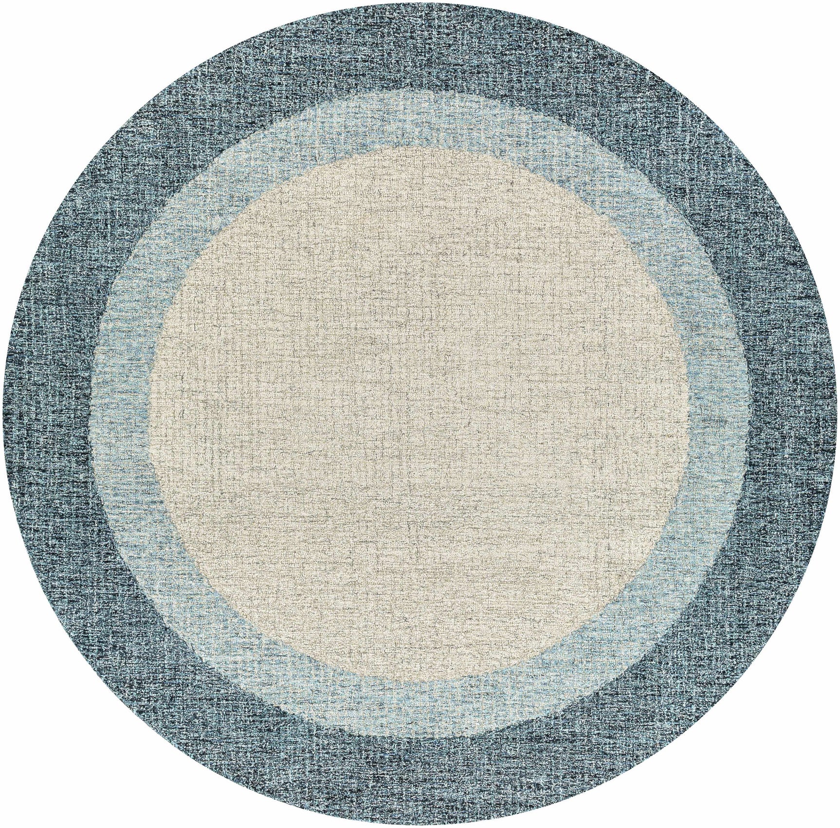 Padada Green Bordered Cream Wool Rug - Ornate Home