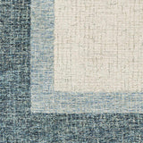 Padada Green Bordered Cream Wool Rug - Ornate Home