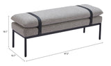 Padd Gray Bench - Ornate Home