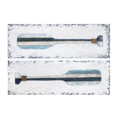 Paddles Up Blue/White Canvas - Ornate Home