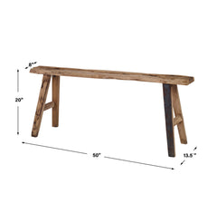 Paddock Woodtone Rustic Bench - Ornate Home