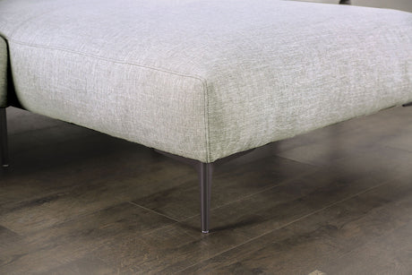 Paderborn Light Gray Right Chaise Sectional - Ornate Home