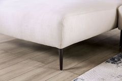 Paderborn Linen White Right Chaise Sectional - Ornate Home