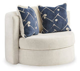 Padova Ivory Swivel Accent Chair (Online Special Price) - Ornate Home