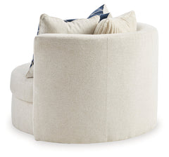 Padova Ivory Swivel Accent Chair - Ornate Home