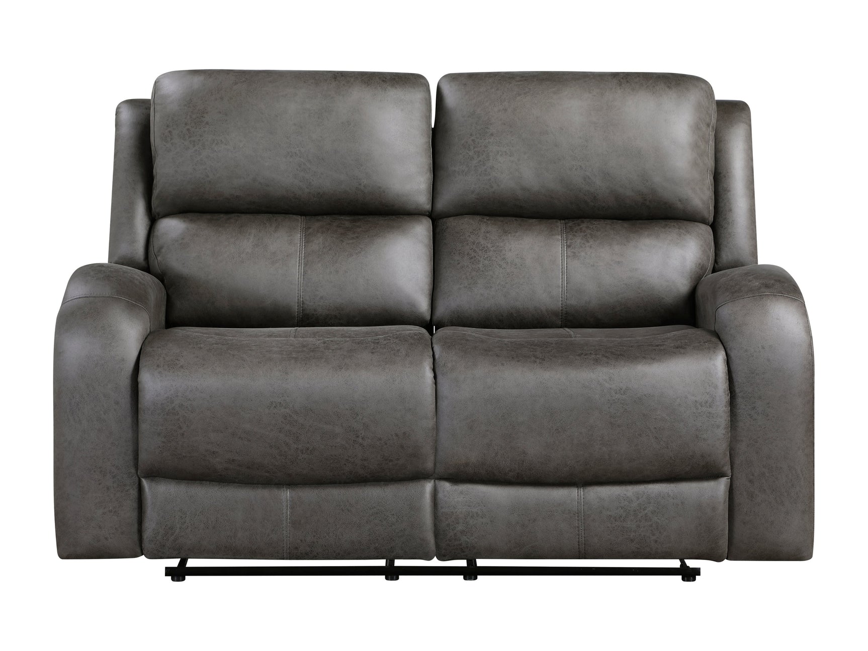 Pagosa Dark Gray Double Reclining Loveseat - Ornate Home