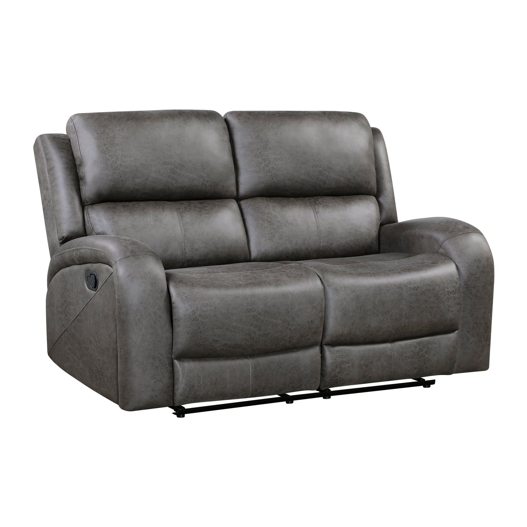 Pagosa Dark Gray Double Reclining Loveseat - Ornate Home