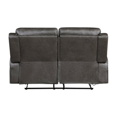 Pagosa Dark Gray Double Reclining Loveseat - Ornate Home