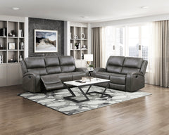 Pagosa Dark Gray Double Reclining Loveseat - Ornate Home