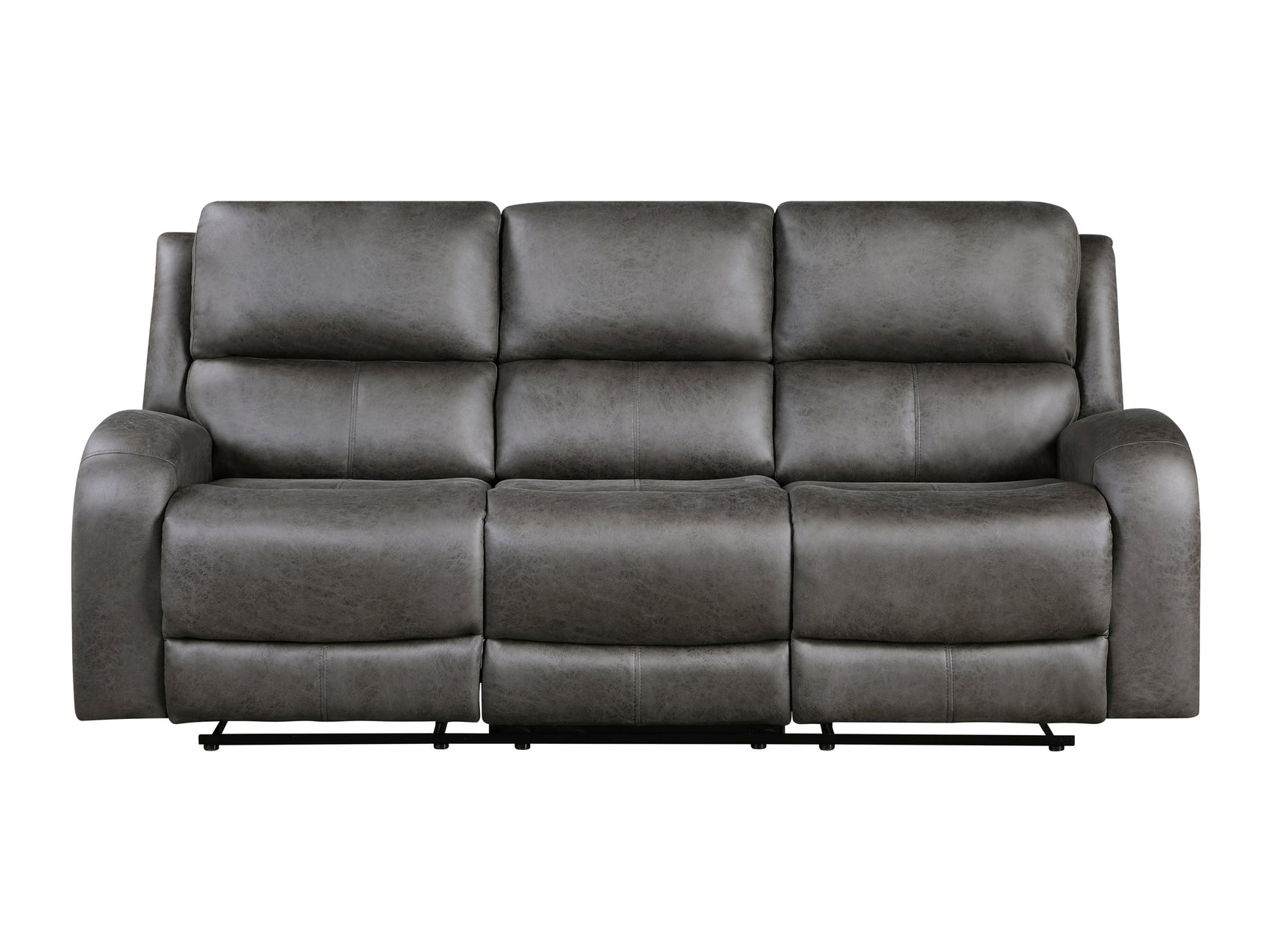 Pagosa Dark Gray Double Reclining Sofa - Ornate Home